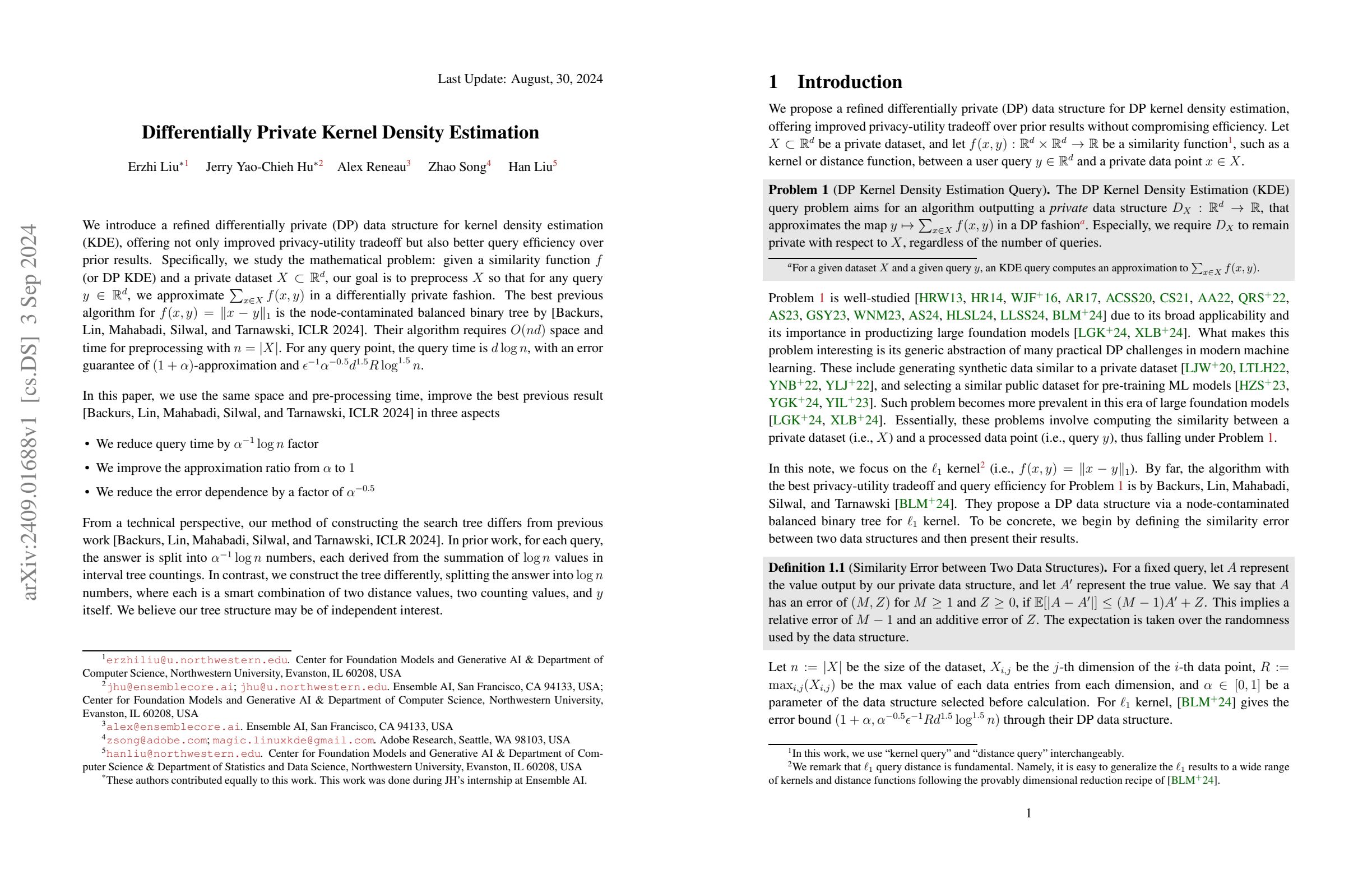 Differentially Private Kernel Density Estimation image.