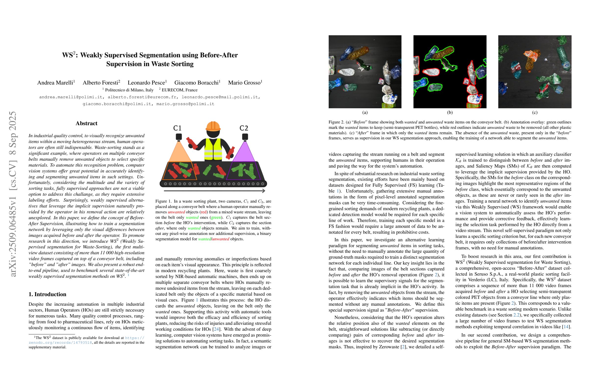 WS$^2$: Weakly Supervised Segmentation using Before-After Supervision ... image.