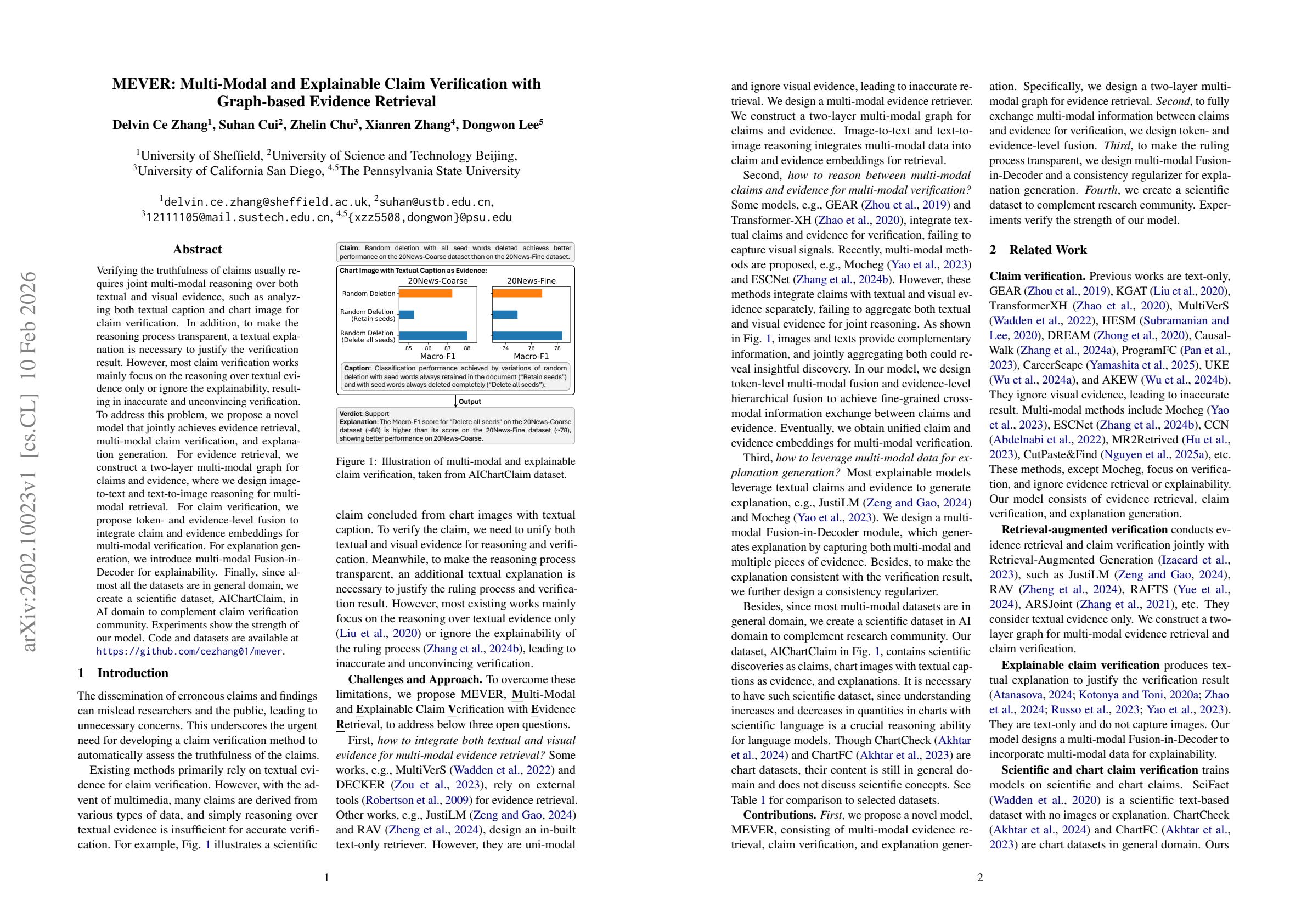 MEVER: Multi-Modal and Explainable Claim Verification with Graph-based ...